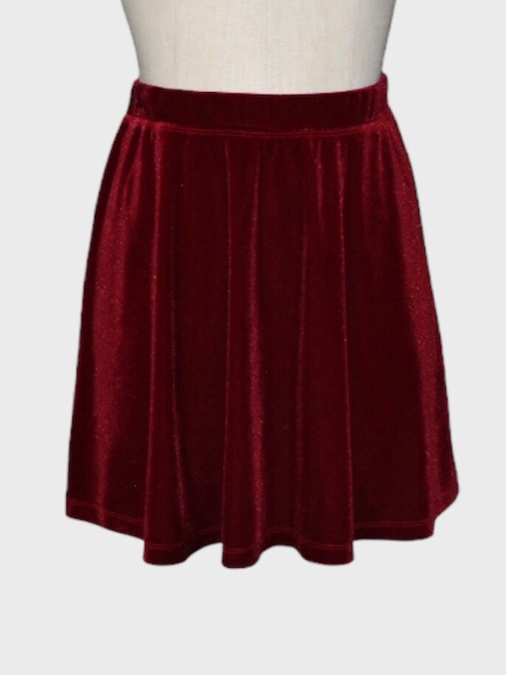 Design History Velvet Skater Skirt